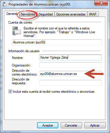 Re-Configurar Windows Live Mail