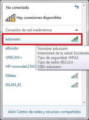conectarse a wifi oculta windows 7