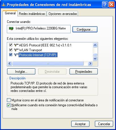 configurar conexion de red inalambrica windows xp