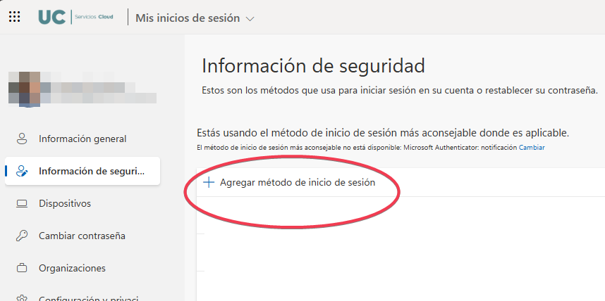Primer paso para configurar un MFA