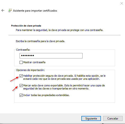 cert16 Paso 3 Importar certificado