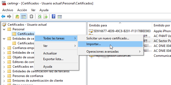 certs_2021_5 Paso 1 Importar certificado