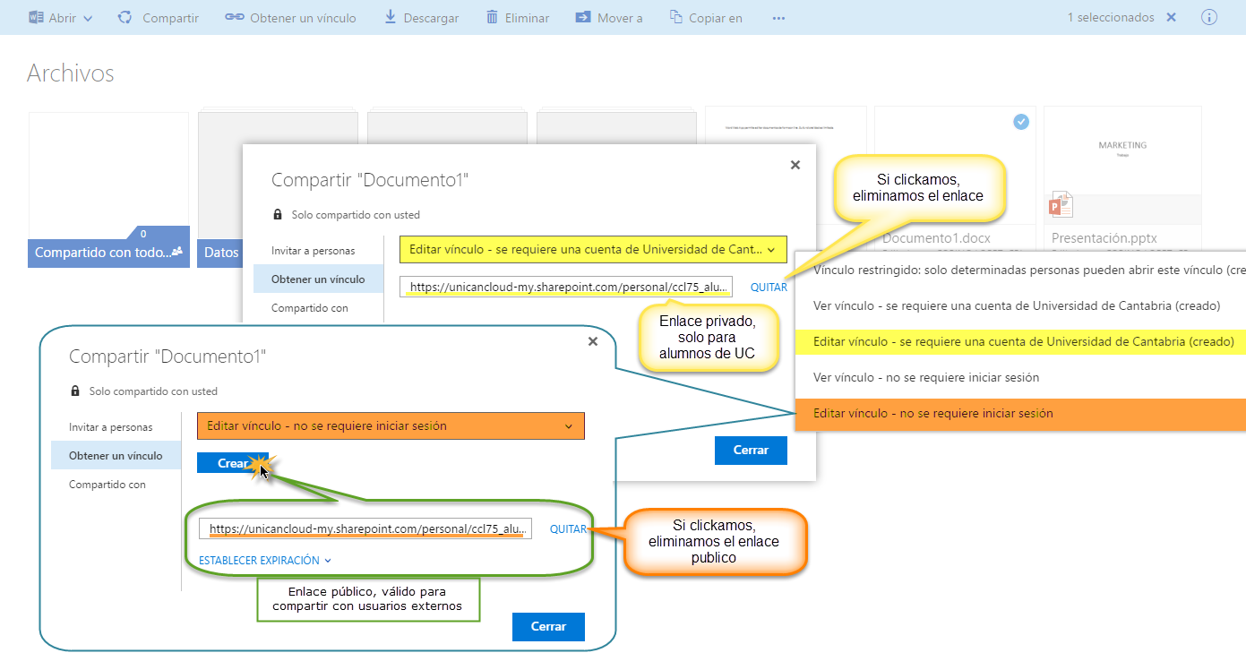 Gestión de archivos en Onedrive 10