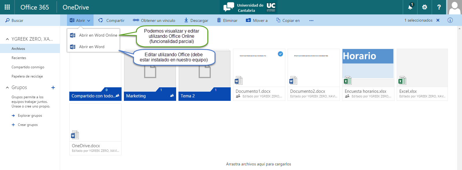 Gestión de archivos en Onedrive 6