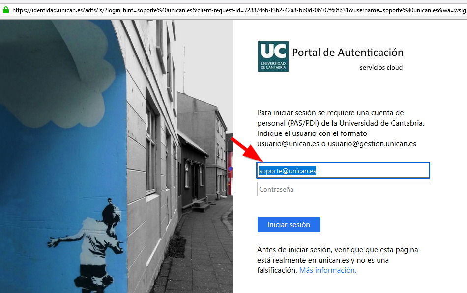 Buzón común - Portal de Autenticación UC