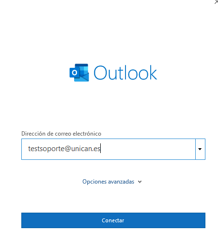 Agregar cuenta en Outlook - Paso 4