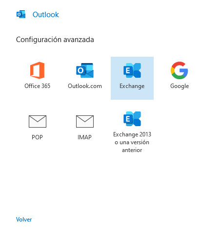 Agregar cuenta en Outlook - Paso 5