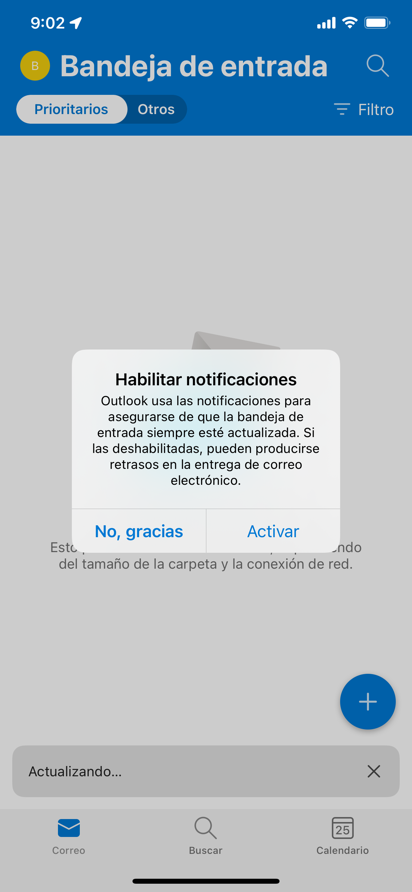 Configurar buzón personal en Outlook - Paso 4