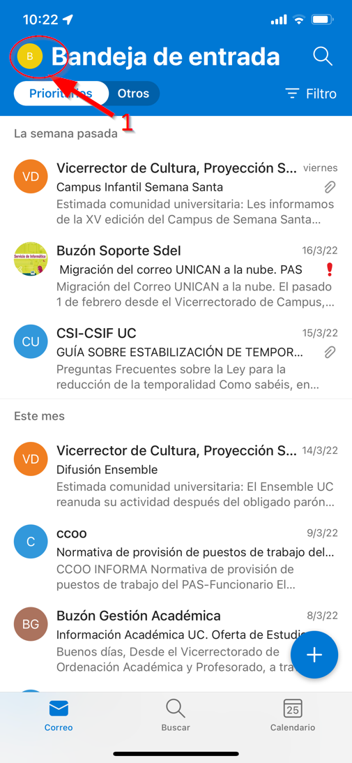Configurar buzón personal en Outlook - Paso 6