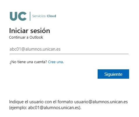 Acceso a correo web UC de alumnos