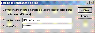 Acceso a carpeta personal windows 2