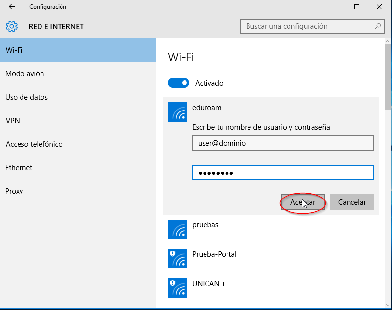 Eduroam en windows 3