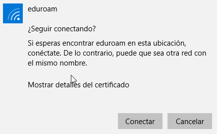 Eduroam en windows 4