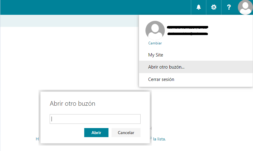 Acceso a buzón compartido en Correo Web UC
